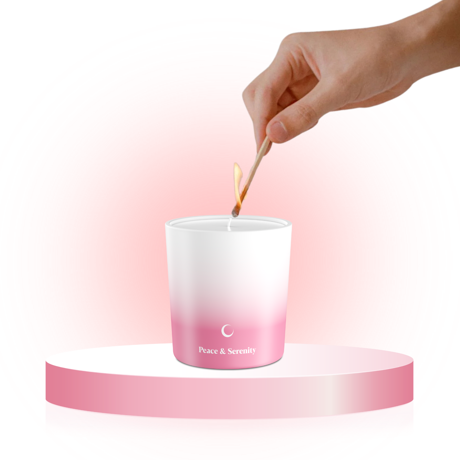 Lavender aromatherapy candle for stress relief and anxiety reduction – crafted with pure essential oils for relaxation.